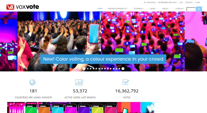 VoxVote's own site