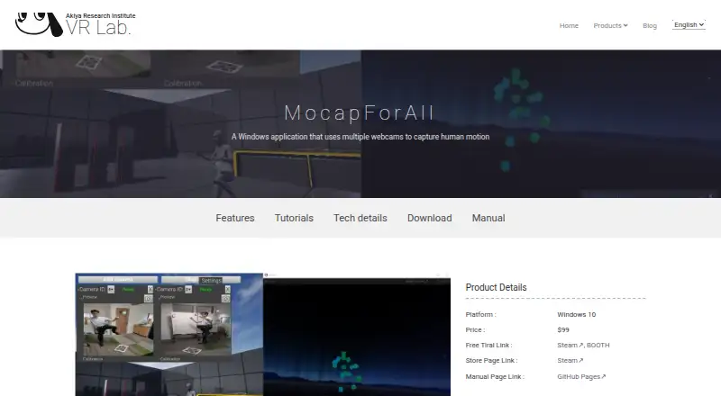 MocapForAll's own site