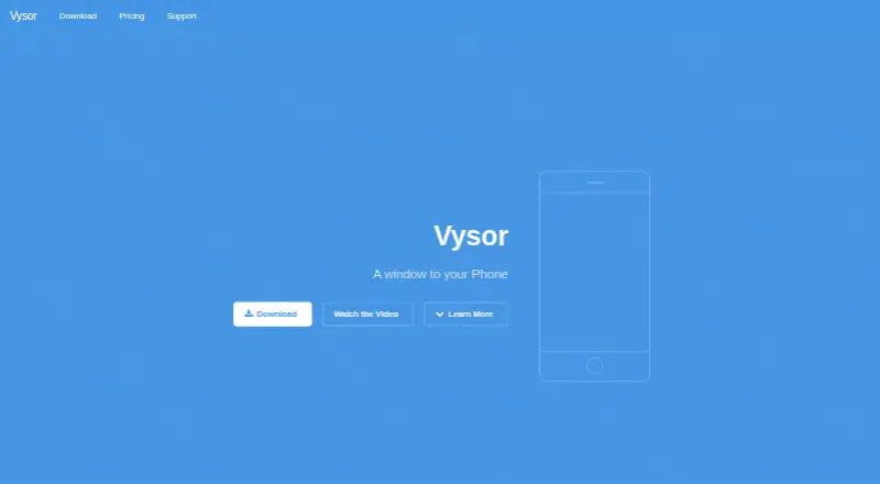 Vysor's own site