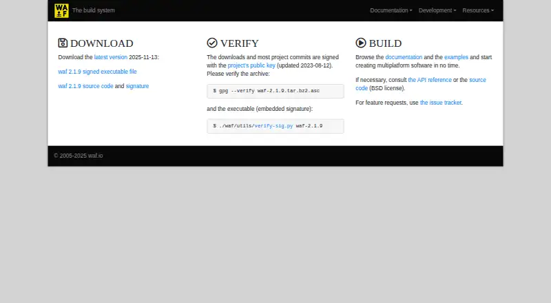 Waf's own site