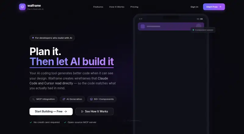 Waiframe's own site