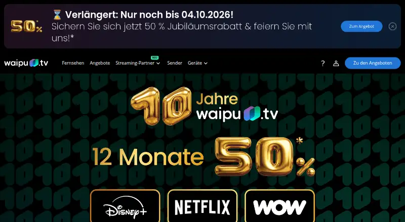 waipu.tv's own site