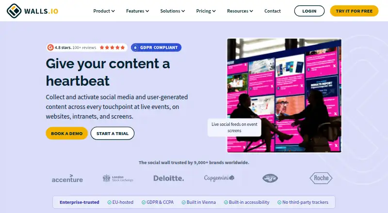 Walls.io's own site