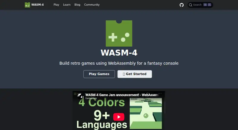 WASM-4's own site