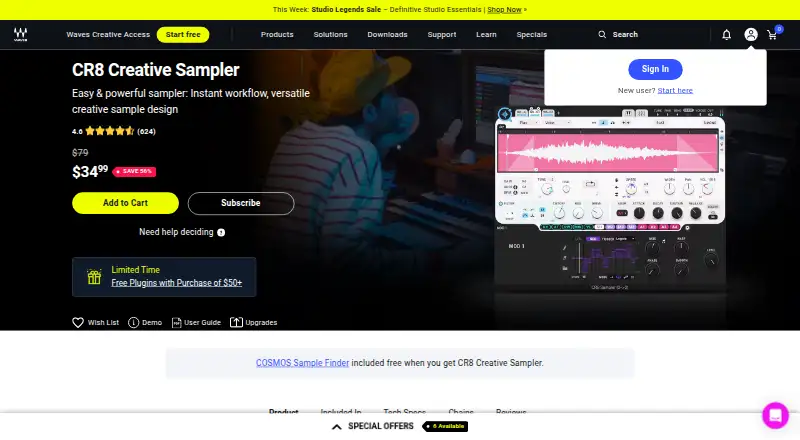 CR8 Creative Sampler's own site