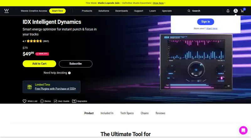 Waves IDX Intelligent Dynamics's own site