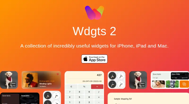 Wdgts 2's own site