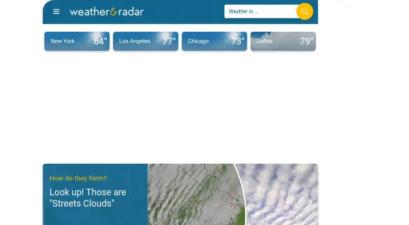 Weather & Radar's own site