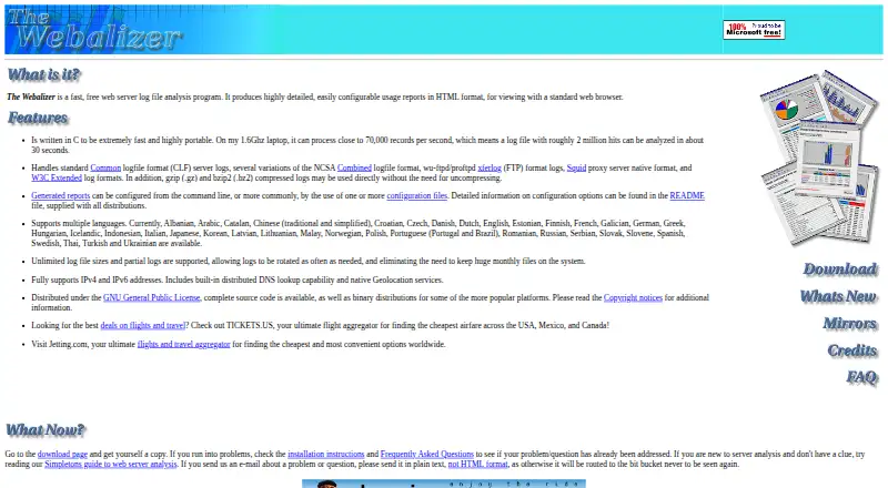 Webalizer's own site