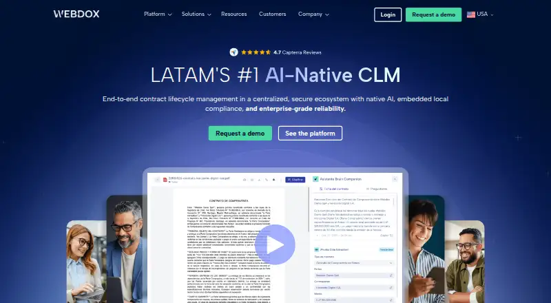 Webdox CLM's own site