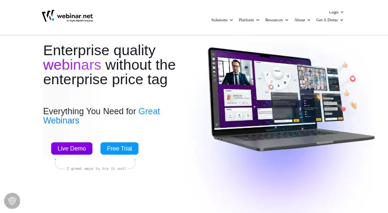 webinar.net's own site