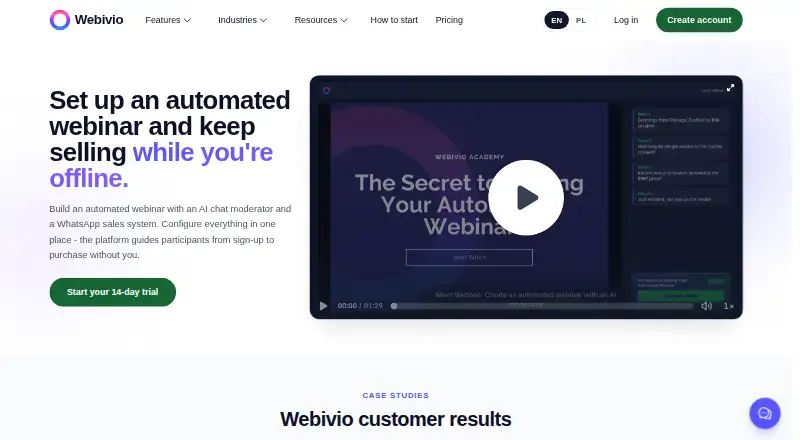 Webivio's own site