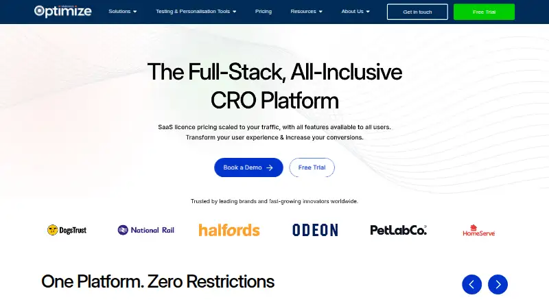 Webtrends Optimize's own site