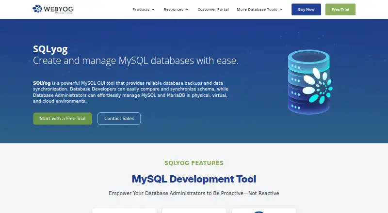 SQLyog's own site