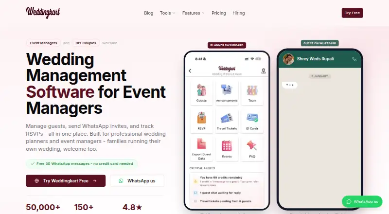 Weddingkart's own site
