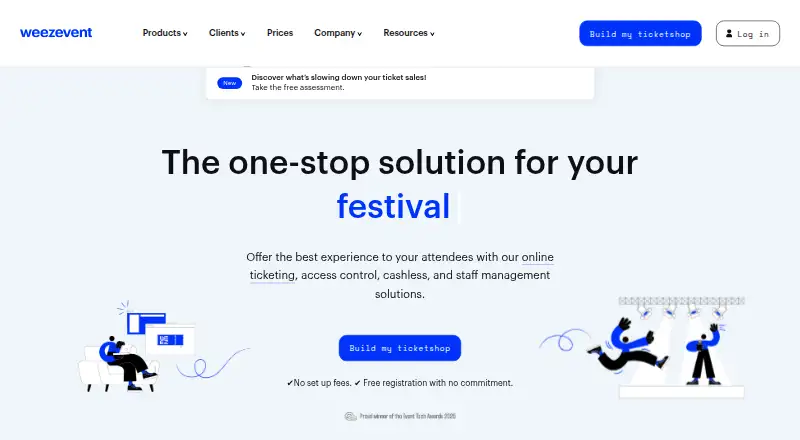 Weezevent's own site