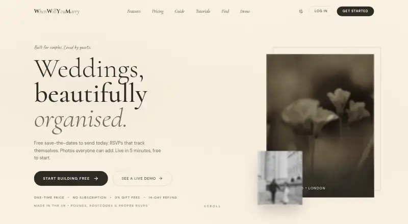 When Will You Marry's own site