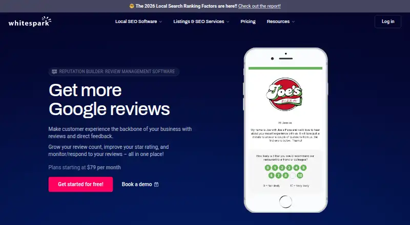 Whitespark Reputation Builder's own site