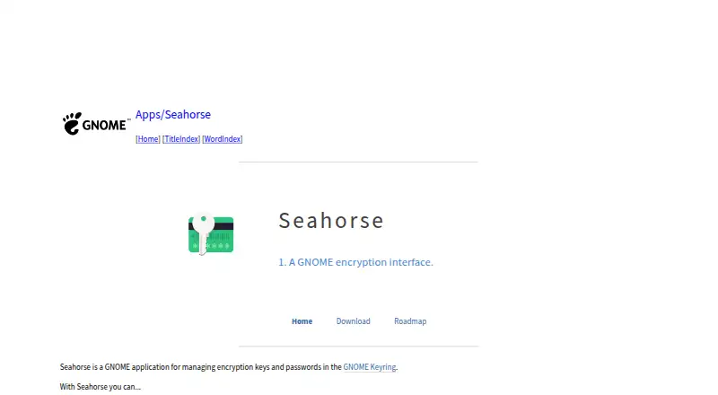 Seahorse's own site