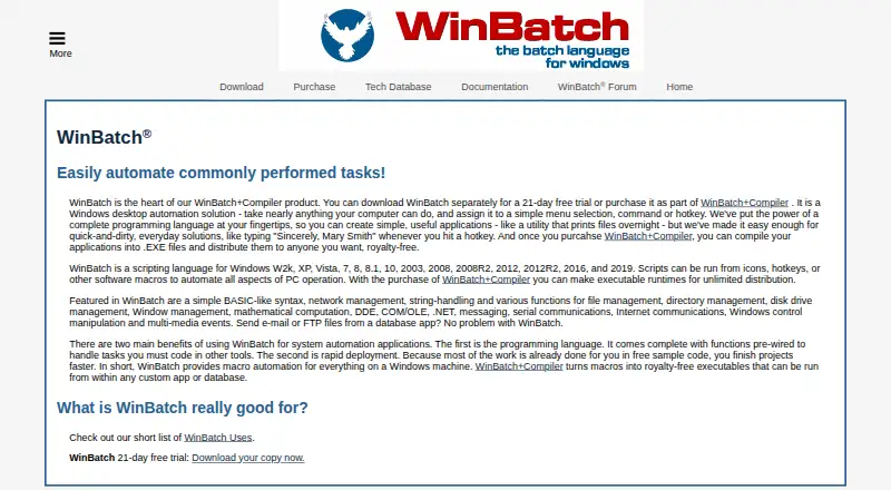 WinBatch's own site