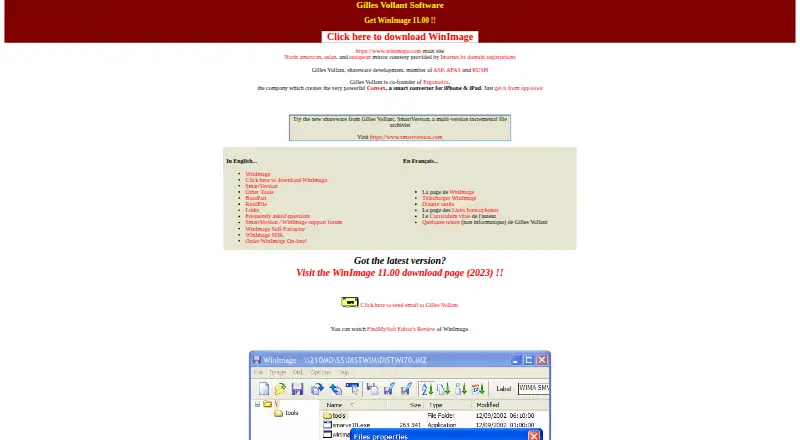 WinImage's own site