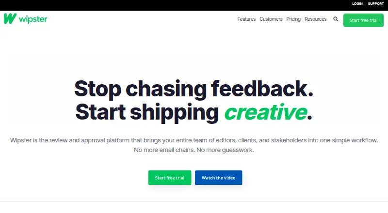 Wipster's own site