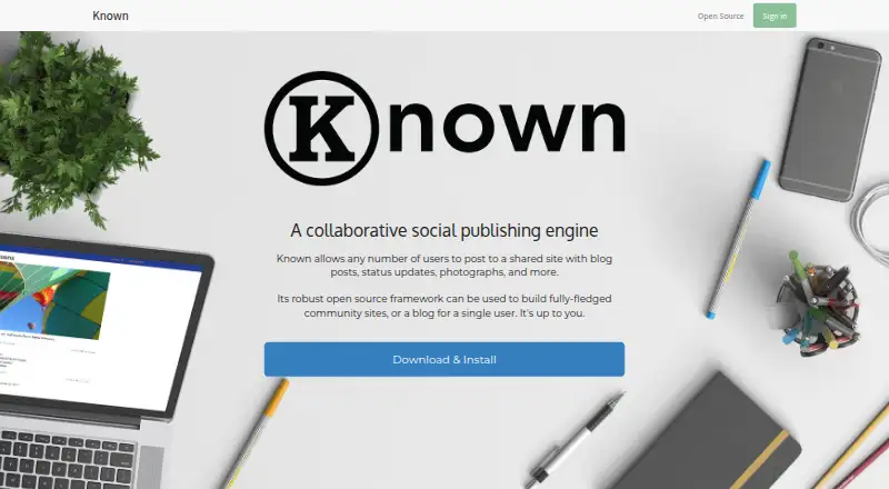 Known's own site