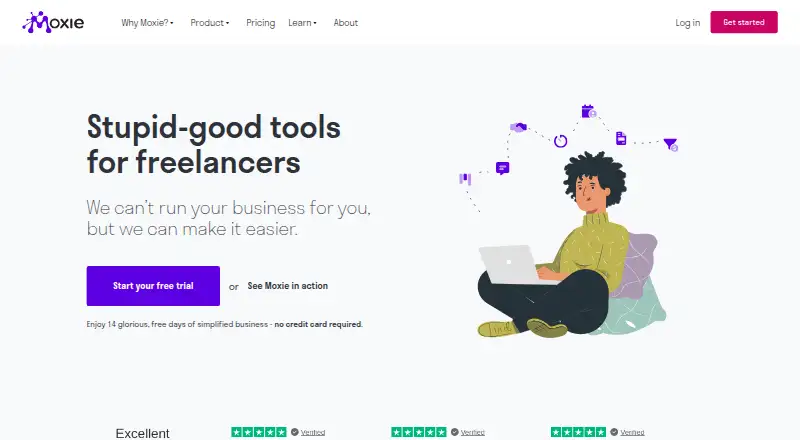 Moxie's own site