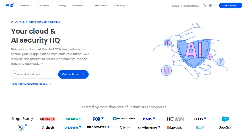 Wiz Cloud Security Platform's own site
