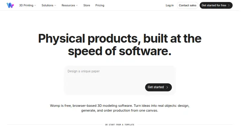Womp's own site