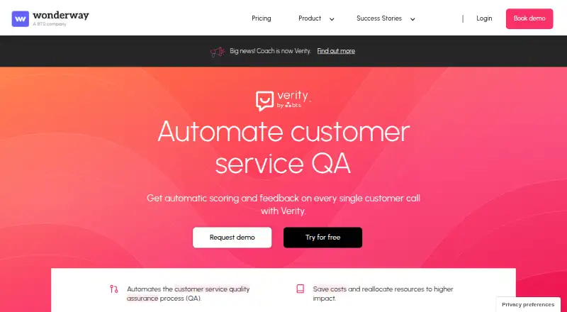 Wonderway AI Coach (Verity)'s own site