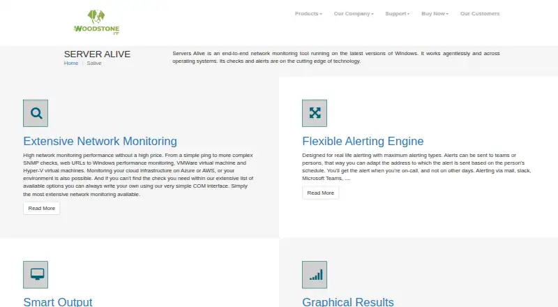 Servers Alive's own site