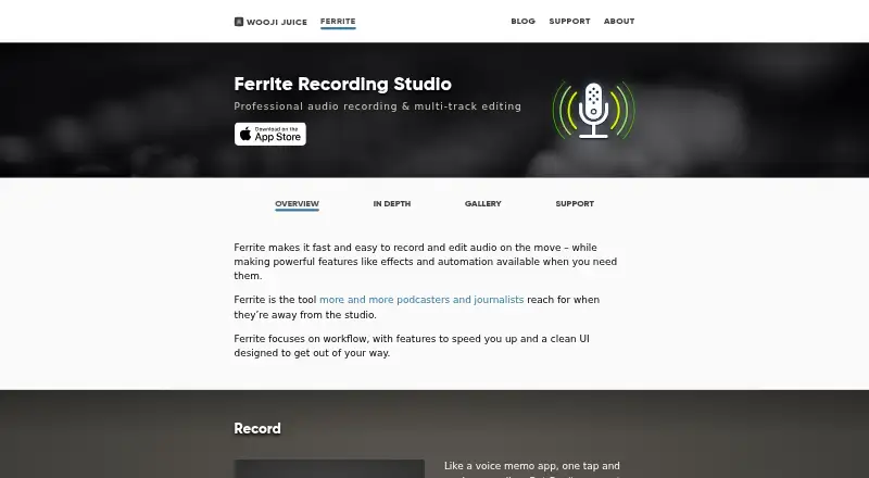 Ferrite Recording Studio's own site