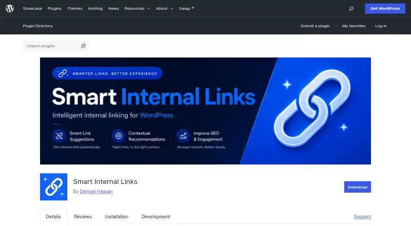 Smart Internal Links's own site