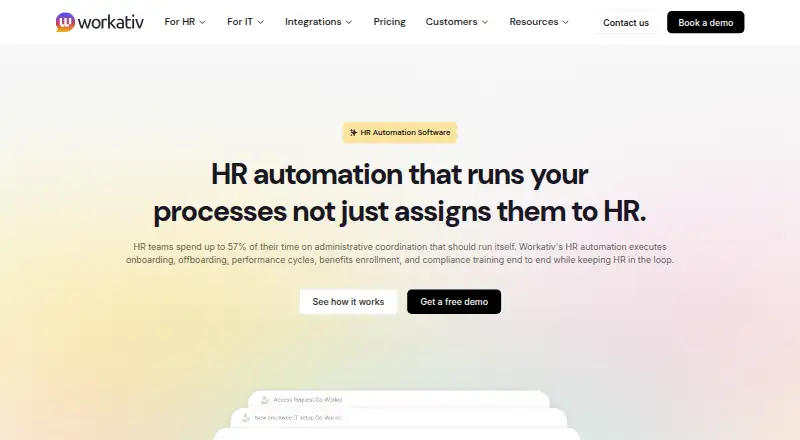 Workativ HR Automation's own site