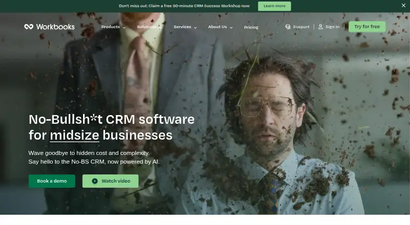The Workbooks homepage