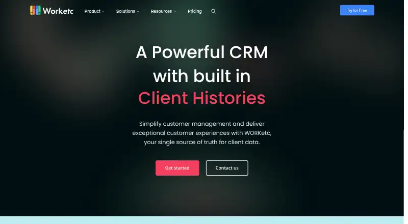 WORKetc CRM's own site
