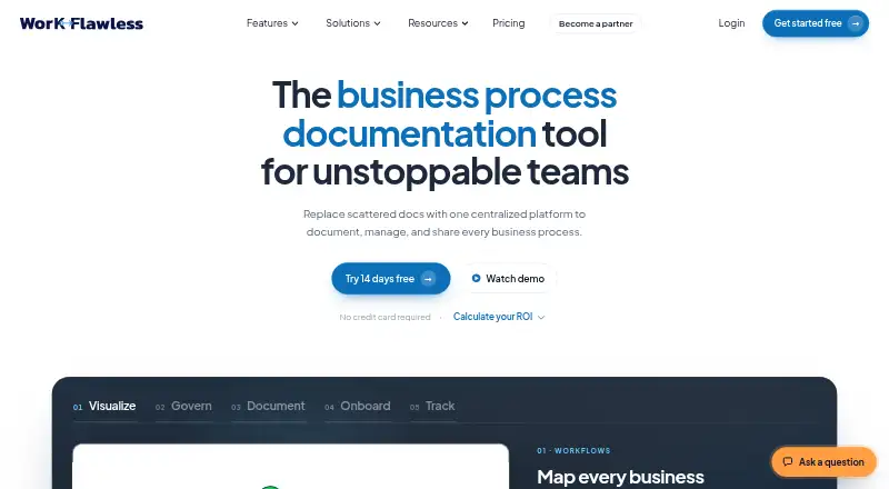 WorkFlawless's own site