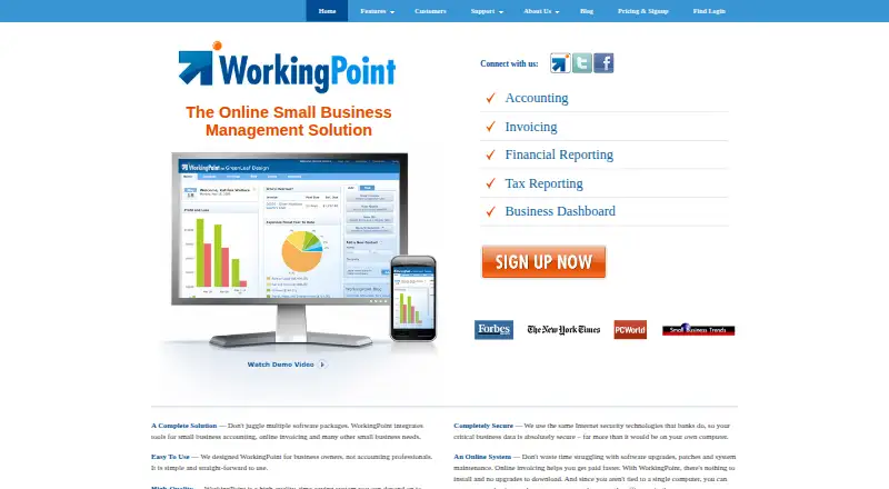 WorkingPoint's own site