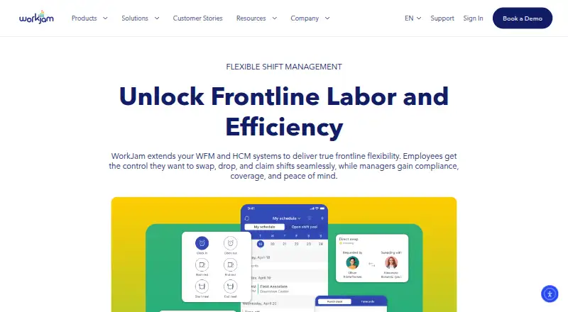 WorkJam Flexible Shift Management's own site
