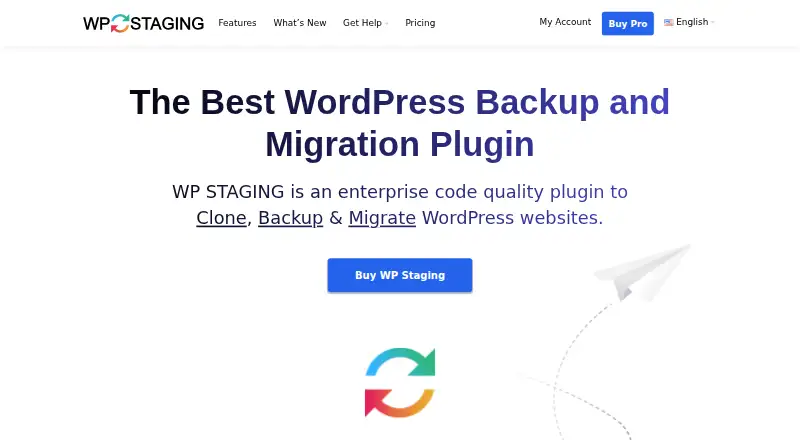 WP STAGING's own site