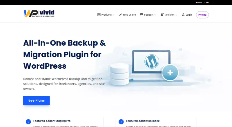 WPvivid's own site