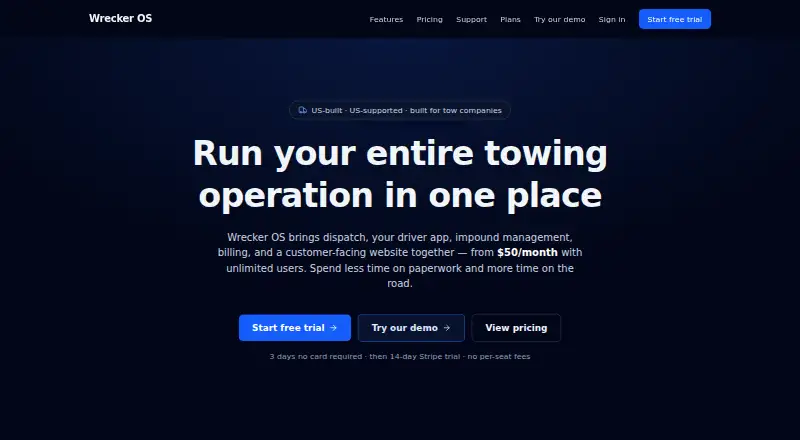 Wrecker OS's own site