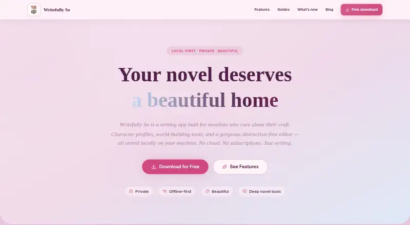 Writefully So's own site
