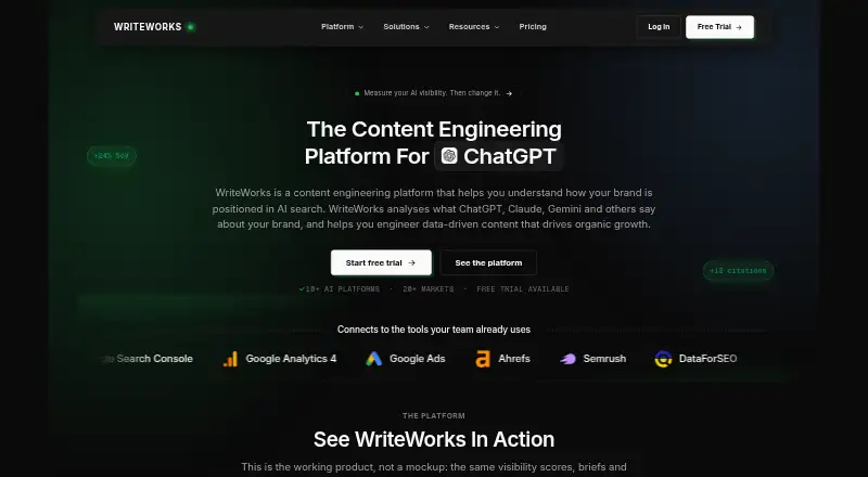 WriteWorks's own site