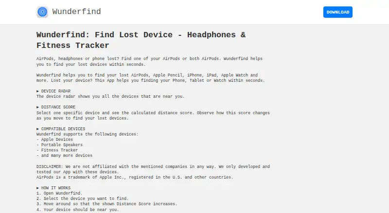Wunderfind's own site