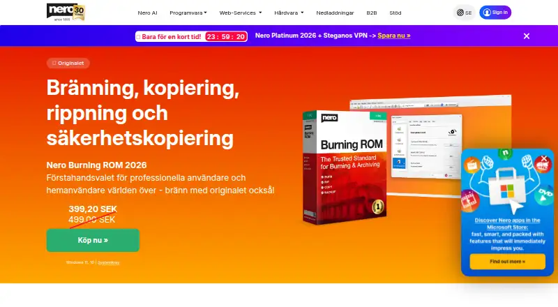 Nero Burning ROM's own site