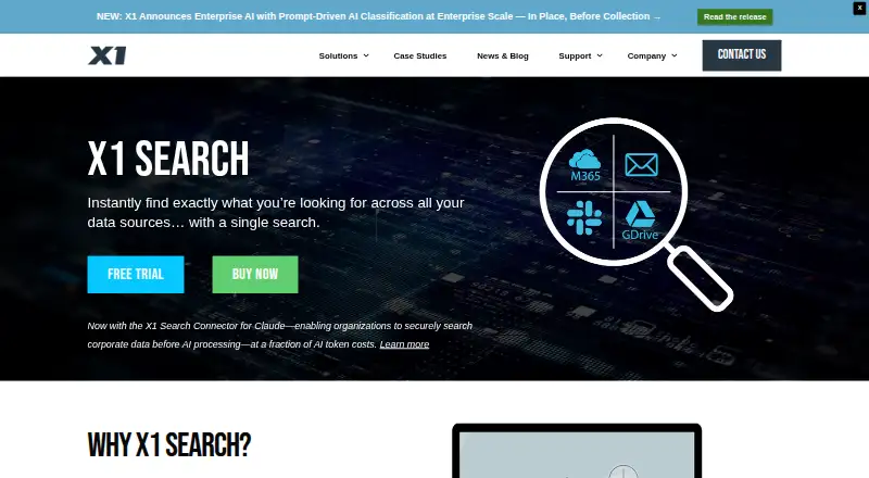 X1 Search's own site