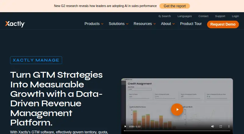Xactly Manage's own site