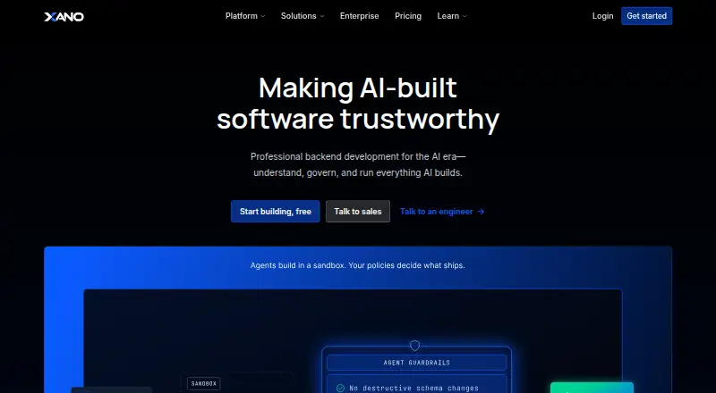 Xano's own site